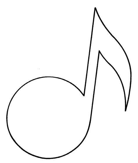 Music note outline clip art - ClipArt Best - ClipArt Best