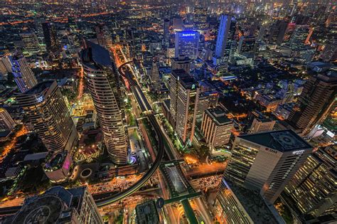 Bangkok Skyline Photograph by Weerakarn Satitniramai - Fine Art America