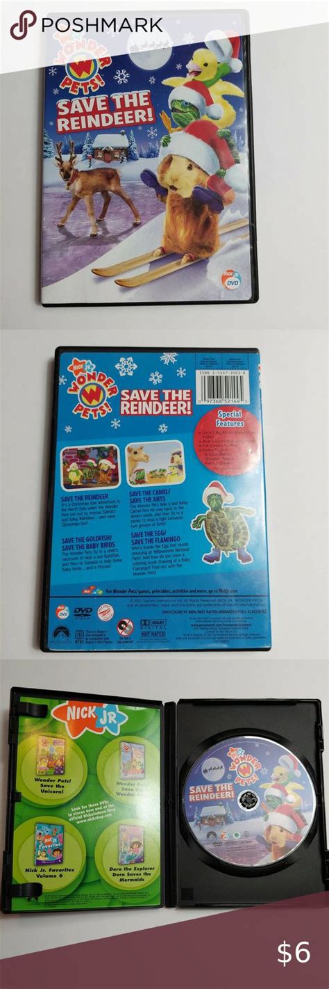 Nick Jr Wonder Pets Save The Reindeer DVD Christmas Movie 2007 Pre ...