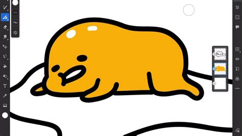 Drawing Gudetama with Adobe Fresco - YouTube