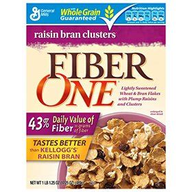 Amazon.com: FIBER ONE CEREAL Raisin Bran Clusters - Case: