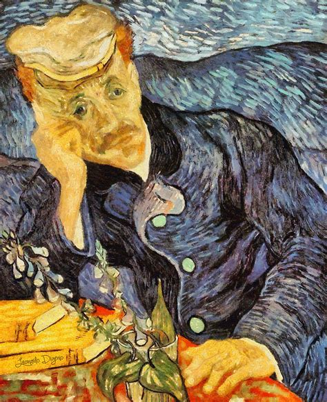 Portrait of Dr. Gachet by Van Gogh Revisited Painting by Leonardo Digenio - Fine Art America