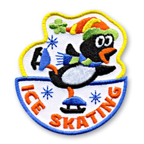 Ice Skating Fun Patch | Snappylogos, Inc.-Snappylogos.com