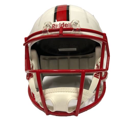 NC State Wolfpack Riddell White Wolfhead Replica Mini Speed Football H ...