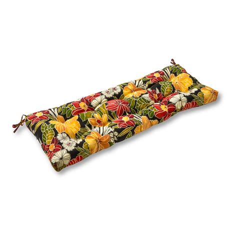 Greendale Home Fashions 44" x 17" Multicolor Floral Rectangle Bench ...