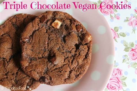 We Don't Eat Anything With A Face: Triple Chocolate Vegan Cookies - Suma Blogger's Network