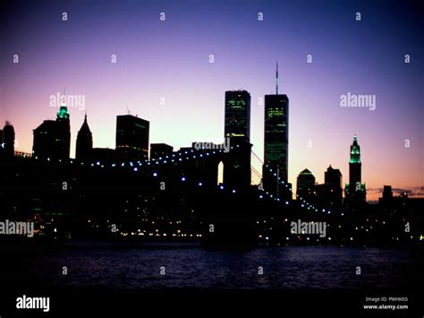 Twin towers new york night hi-res stock photography and images - Alamy