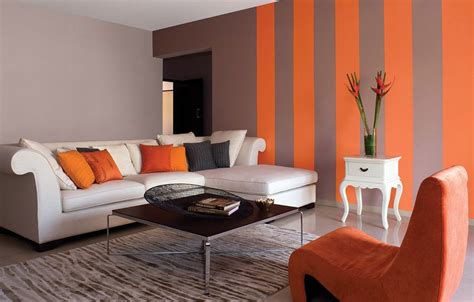 Modern Living Room Wall, Living Room Orange, Colourful Living Room, Living Room Color Schemes ...