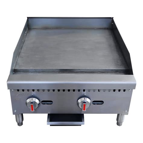 Restaurant Tabletop Griddle Double Burner Industrial Gas Griddle