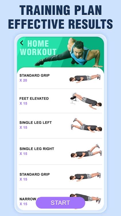 Chest Workout for Men at Home by ohealth apps studio