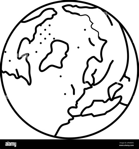 arctic ocean map line icon vector illustration Stock Vector Image & Art - Alamy