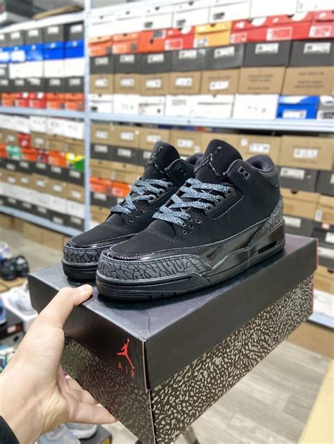 Air Jordan 3 Retro OG"Black Cat" . 136064-002 | Jordan shoes retro ...