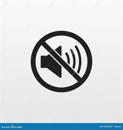 Silent Mode Icon Isolated. Not Sound Vector, Quiet Sign. Modern Simple Flat Sign Stock Vector ...