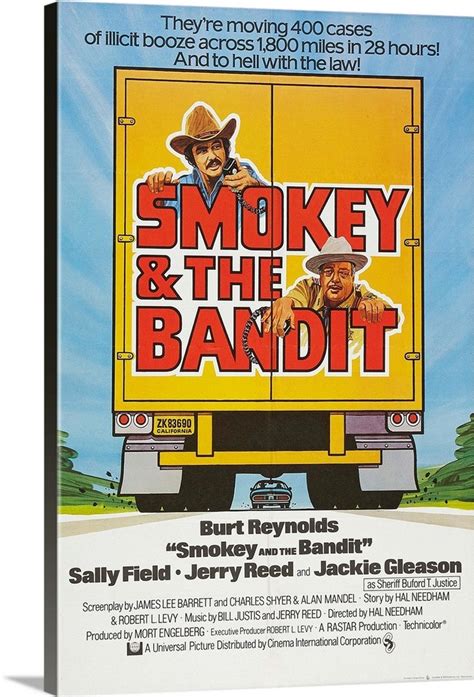 Smokey And The Bandit - Movie Poster Wall Art, Canvas Prints, Framed Prints, Wall Peels | Great ...