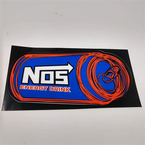 2009 NOS Energy Drink Decal 9.5 x 5 Pair | Etsy