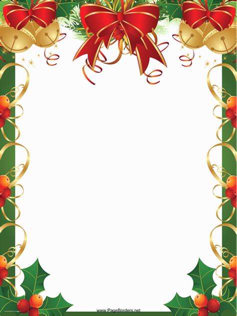 Free Christmas Letter Templates Microsoft Word Of Microsoft Word Border ...