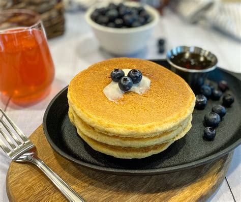 Cornmeal Pancakes - Pebbles and Toast