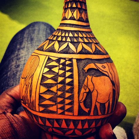 Calabash Africa Art, Woodrow, Gourds, Elephants, Baskets, Objects ...