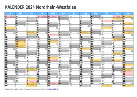 Kalender 2024 Nrw Mit Ferien Zum Ausdrucken - Fayre Jenilee