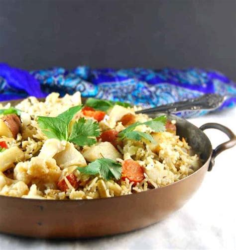 Pressure Cooker Vegetable Biryani • Holy Cow! Vegan Recipes