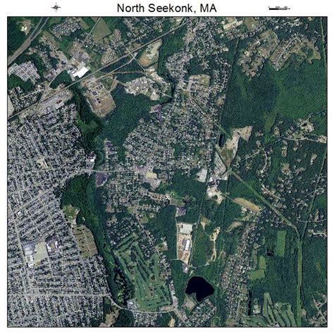 Aerial Photography Map of North Seekonk, MA Massachusetts