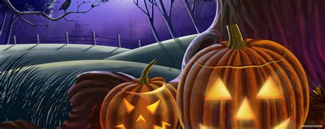 Halloween Dual Screen Wallpaper - WallpaperSafari