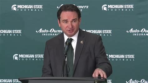 Michigan State introduces new football coach Jonathan Smith