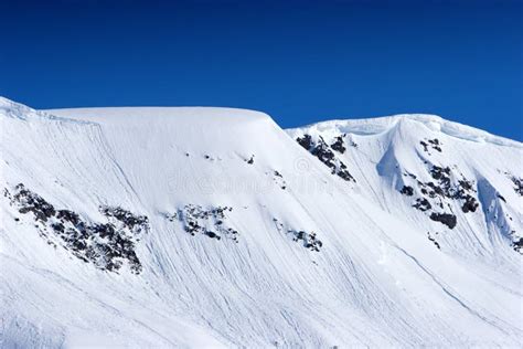 Snowy mountain peaks stock image. Image of wild, snowy - 3053449