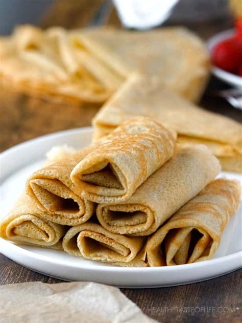 Gluten Free Dairy Free Crepes + Fillings +Video | Healthy Taste Of Life