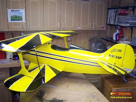 YellowAirplane.com: Picture, Jack's Pitts RC Biplane Model is Almost Complete