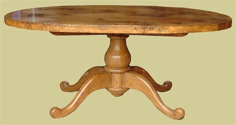 Oval Pedestal Table | English Handmade | Solid Oak | Traditional Design | Oak Dining Tables