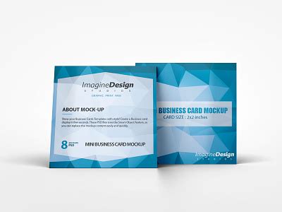 Mini Business Card Mockup by Imagine Design Studio on Dribbble