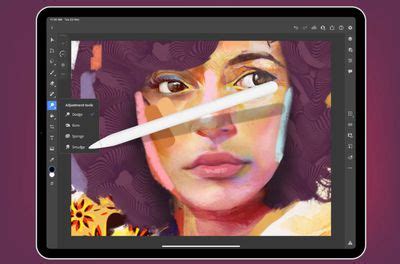 Adobe adds new Smudge and Sponge tools to Photoshop for iPad
