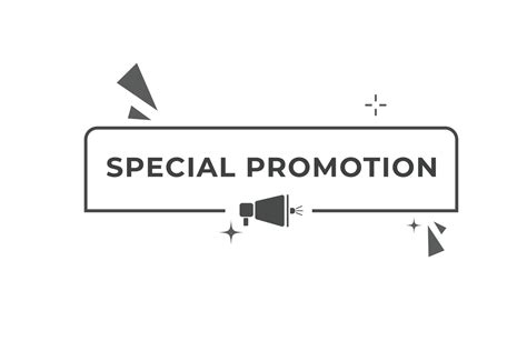 Special Promotion Button. Speech Bubble, Banner Label Special Promotion 24205990 Vector Art at ...