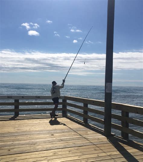 It's a beautiful day for fishing at the Nags Head Pier - Nags Head Fishing Pier