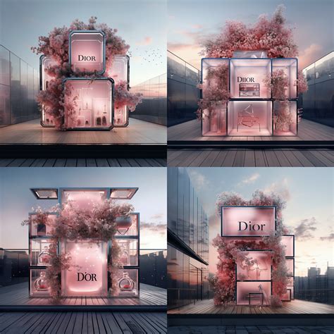 Dior Outdoor Pop up Display Design Concept -AI on Behance