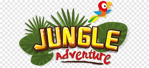 Logo Jungle Adventure Film Brand, animals in the jungle cartoon, food, text png | PNGEgg