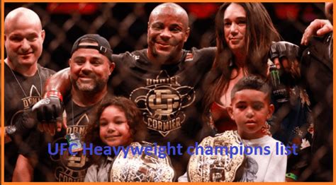 UFC heavyweight champion, rankings 2020 and weight division