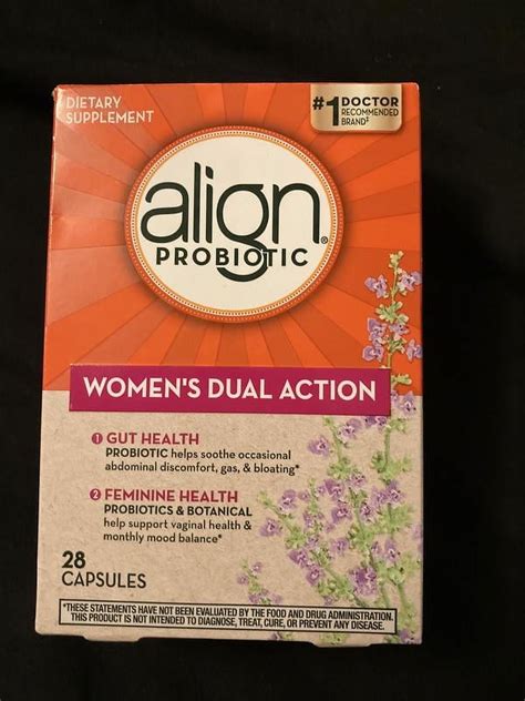 Align Probiotic Women's Dual Action Gut & Feminine Health Capsules, 28 ...