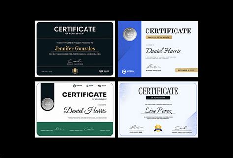 Employee Recognition Certificates | Renderforest