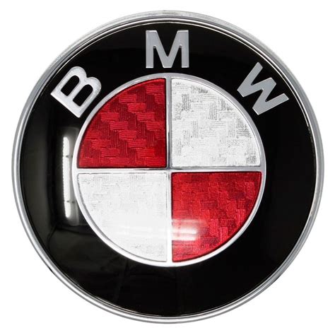 Carbon Fiber Emblem - Red - 74mm | Bmw, Custom car emblems, Carbon fiber