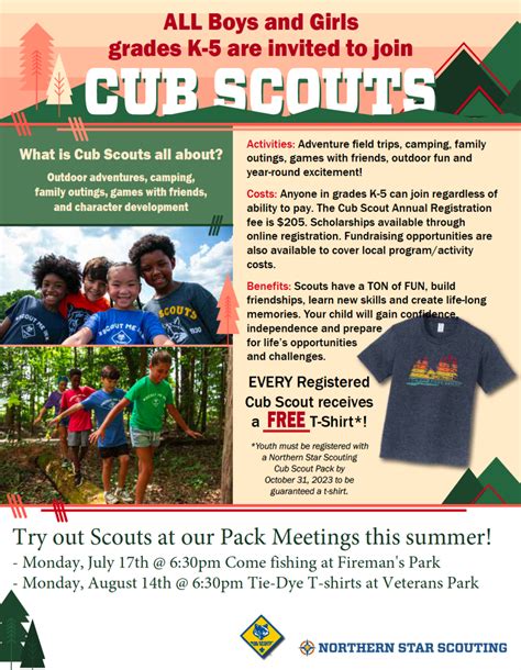 Register Now for the 2023-2024 Scout Year! – Cub Scout Pack 301