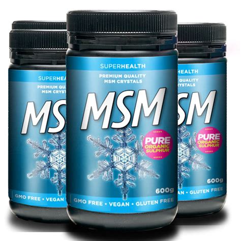 MSM 600g (3 Pack) – SuperHealth