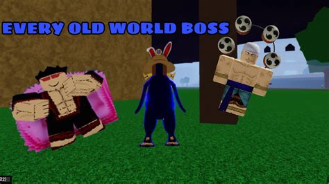 FIGHTING EVERY OLD WORLD BOSS IN BLOX FRUITS - YouTube