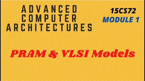 PRAM & VLSI Models | ACA | 17CS72 | Module 1 | Part 7 - YouTube