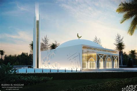 Modern Mosque on Behance Mosque Design Islamic Architecture, Sacred Architecture, Religious ...