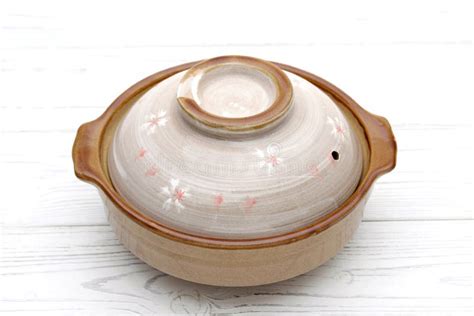 Japanese Donabe Pot Made of Clay Stock Photo - Image of asian, clean ...