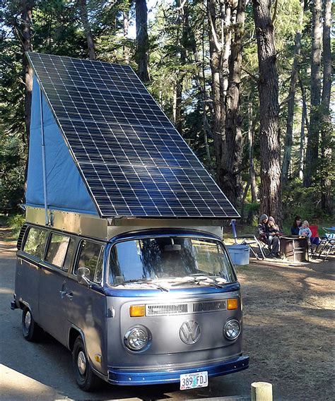 Guy Buys a Volkswagen Bus and Adds Solar Panels. What He Creates? A Solar Electric Camper Van ...