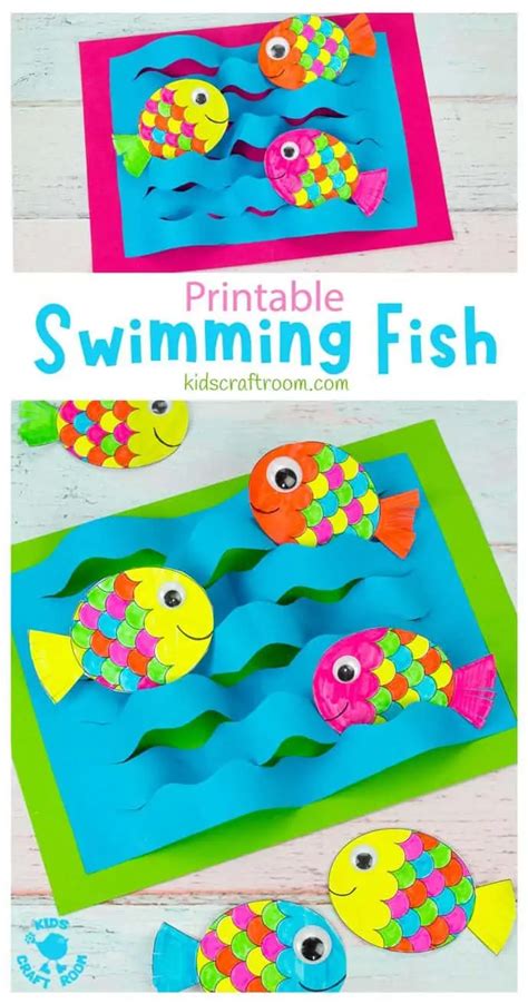 Swimming Fish Craft - Kids Craft Room