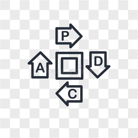 Pdca Vector Icon Isolated on Transparent Background, Pdca Logo Design ...